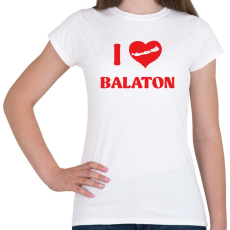 PRINTFASHION I Love Balaton - Női póló - Fehér
