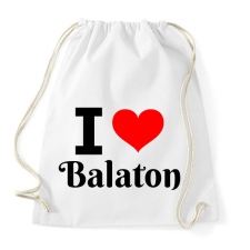 PRINTFASHION I love Balaton - Sportzsák, Tornazsák - Fehér tornazsák