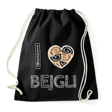 PRINTFASHION I love bejgli - Sportzsák, Tornazsák - Fekete tornazsák
