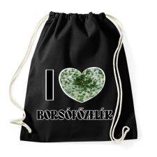 PRINTFASHION I love Borsófőzelék - Sportzsák, Tornazsák - Fekete tornazsák