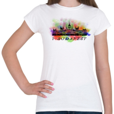 PRINTFASHION i  love budapest - Női póló - Fehér női póló