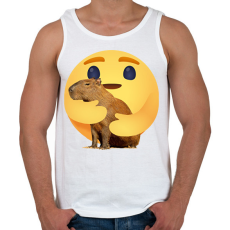 PRINTFASHION I love capybara - Férfi atléta - Fehér