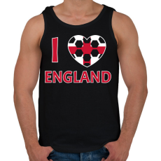 PRINTFASHION I love England - Férfi atléta - Fekete