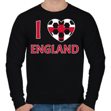 PRINTFASHION I love England - Férfi pulóver - Fekete
