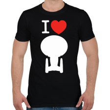 PRINTFASHION I love enterprise  - Férfi póló - Fekete férfi póló
