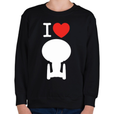 PRINTFASHION I love enterprise  - Gyerek pulóver - Fekete