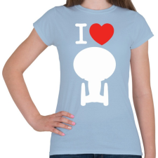 PRINTFASHION I love enterprise  - Női póló - Világoskék női póló