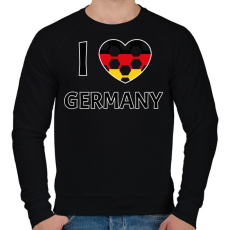 PRINTFASHION I love Germany - Férfi pulóver - Fekete