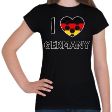 PRINTFASHION I love Germany - Női póló - Fekete női póló