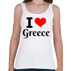 PRINTFASHION I love Greece - Női atléta - Fehér