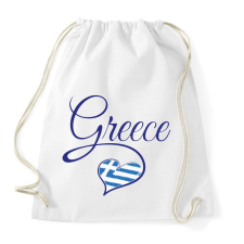 PRINTFASHION I love greece - Sportzsák, Tornazsák - Fehér tornazsák