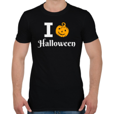 PRINTFASHION I love Halloween 3 - Férfi póló - Fekete férfi póló
