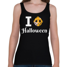 PRINTFASHION I love Halloween 4 - Női atléta - Fekete női trikó