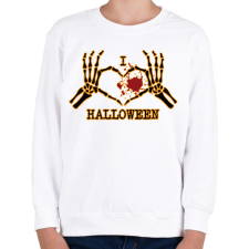 PRINTFASHION I love Halloween - Gyerek pulóver - Fehér gyerek pulóver, kardigán