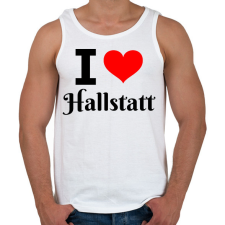PRINTFASHION I love Hallstatt - Férfi atléta - Fehér atléta, trikó