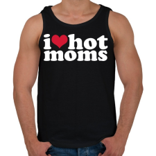 PRINTFASHION i love hot moms - Férfi atléta - Fekete atléta, trikó