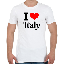 PRINTFASHION I love Italy - Férfi póló - Fehér férfi póló