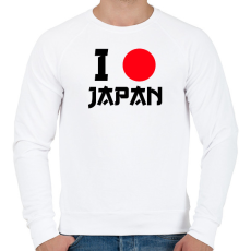 PRINTFASHION I love Japan 3 - Férfi pulóver - Fehér