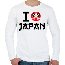 PRINTFASHION I love Japan 4 - Férfi hosszú ujjú póló - Fehér férfi póló