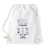 PRINTFASHION I LOVE JAPAN 5 - Sportzsák, Tornazsák - Fehér