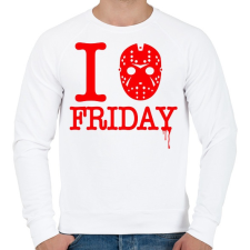 PRINTFASHION I love Jason! - Férfi pulóver - Fehér férfi pulóver, kardigán