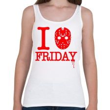 PRINTFASHION I love Jason! - Női atléta - Fehér női felső