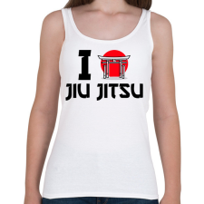 PRINTFASHION I love Jiu Jitsu - Női atléta - Fehér női trikó