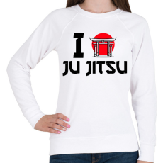 PRINTFASHION I love Ju Jitsu - Női pulóver - Fehér