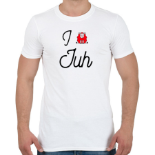 PRINTFASHION I love juh - Férfi póló - Fehér férfi póló