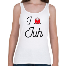 PRINTFASHION I love juh - Női atléta - Fehér