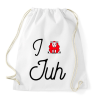 PRINTFASHION I love juh - Sportzsák, Tornazsák - Fehér