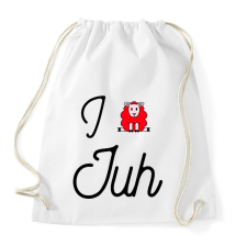 PRINTFASHION I love juh - Sportzsák, Tornazsák - Fehér tornazsák
