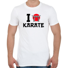 PRINTFASHION I love Karate - Férfi póló - Fehér