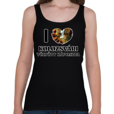 PRINTFASHION I love Kolozsvári töltött káposzta - Női atléta - Fekete női trikó