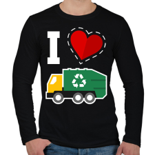 PRINTFASHION I love kukásuató - Férfi hosszú ujjú póló - Fekete férfi póló