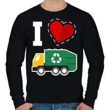 PRINTFASHION I love kukásuató - Férfi pulóver - Fekete férfi pulóver, kardigán