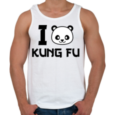 PRINTFASHION I love Kung Fu 2 - Férfi atléta - Fehér