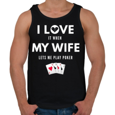 PRINTFASHION I LOVE ME WIFE - Férfi atléta - Fekete atléta, trikó