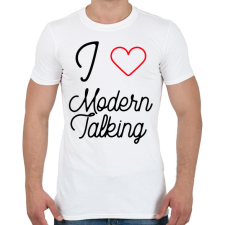 PRINTFASHION I love Modern Talking - Férfi póló - Fehér férfi póló