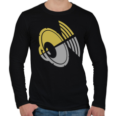 PRINTFASHION I Love Music - Férfi hosszú ujjú póló - Fekete