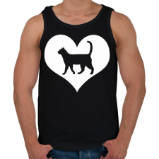 PRINTFASHION I love my cat - Férfi atléta - Fekete atléta, trikó