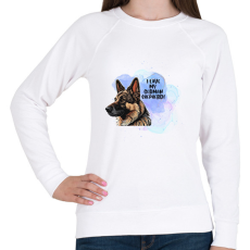 PRINTFASHION I love my german shepherd - Női pulóver - Fehér