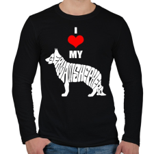 PRINTFASHION I love my GS - Férfi hosszú ujjú póló - Fekete férfi póló