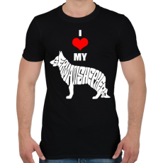 PRINTFASHION I love my GS - Férfi póló - Fekete