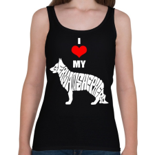 PRINTFASHION I love my GS - Női atléta - Fekete női trikó