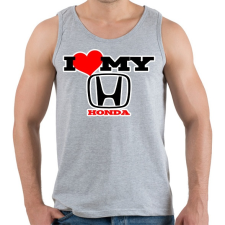 PRINTFASHION I love my Honda - Férfi atléta - Sport szürke atléta, trikó