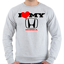PRINTFASHION I love my Honda - Férfi pulóver - Sport szürke férfi pulóver, kardigán