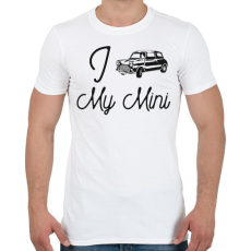 PRINTFASHION I love my Mini - Férfi póló - Fehér