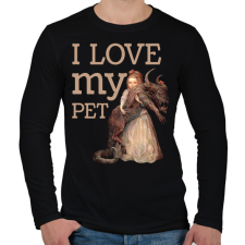 PRINTFASHION I love my pet  - Férfi hosszú ujjú póló - Fekete férfi póló