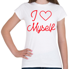 PRINTFASHION I love myself 3 - Női póló - Fehér női póló